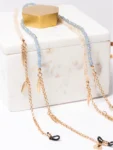 Cordão Sunny Cords Bead It Light Blue Feathers