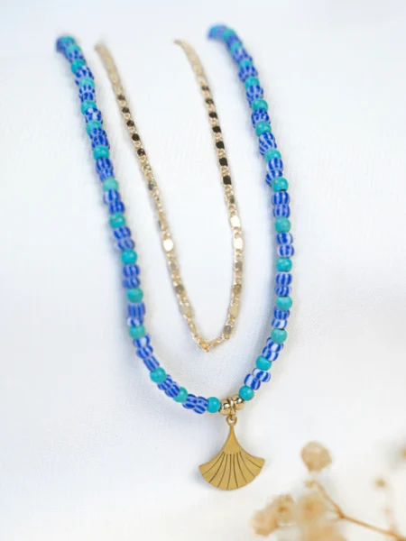 CORDÃO PARA ÓCULOS - SUNNY CORDS LILY BLUE GOLD BLUE